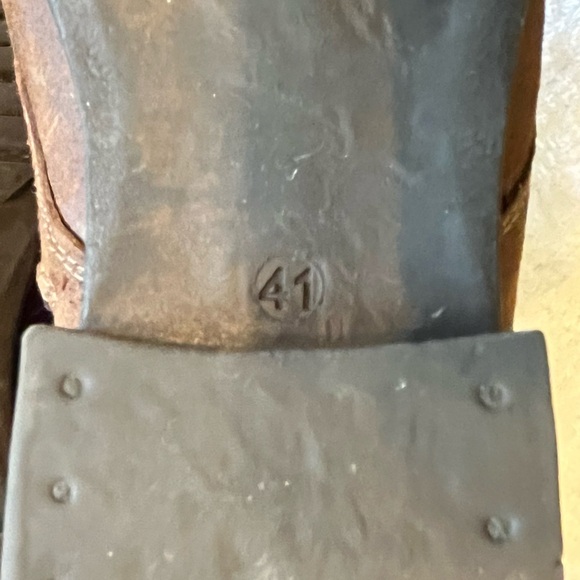 Taos Comrade Brown Leather Boots Eur Size Size 41 - Picture 8 of 11